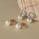 STMG Pearl Dangle Hoops in 2 colours