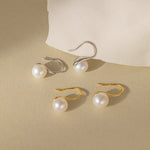 STMG Freshwater Pearl Hook Earrings in 2 colours