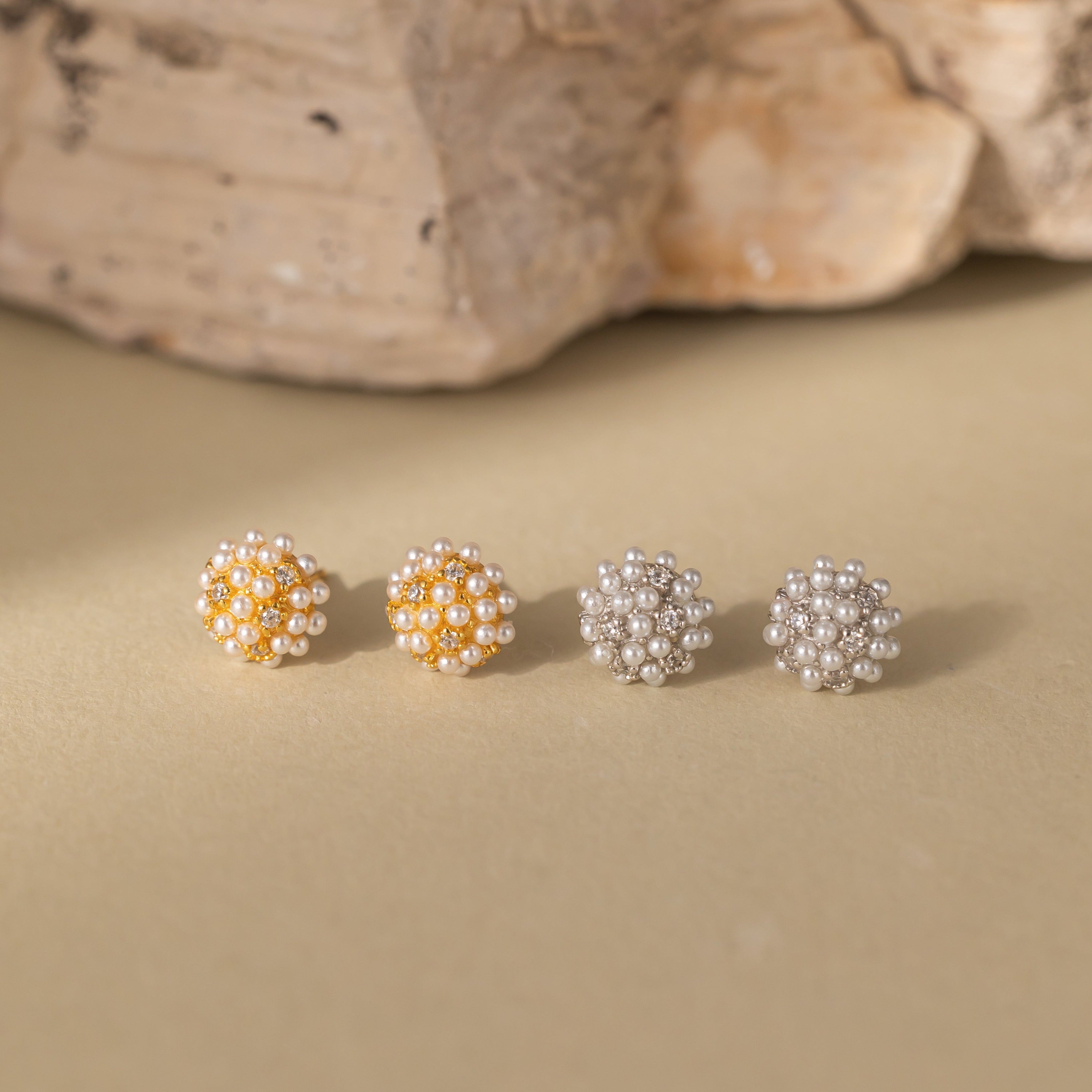 STMG STMG Pearl Bead Stud Earrings in 2 colours