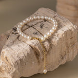 STMG Natural Pearl Adjustable Bracelet 