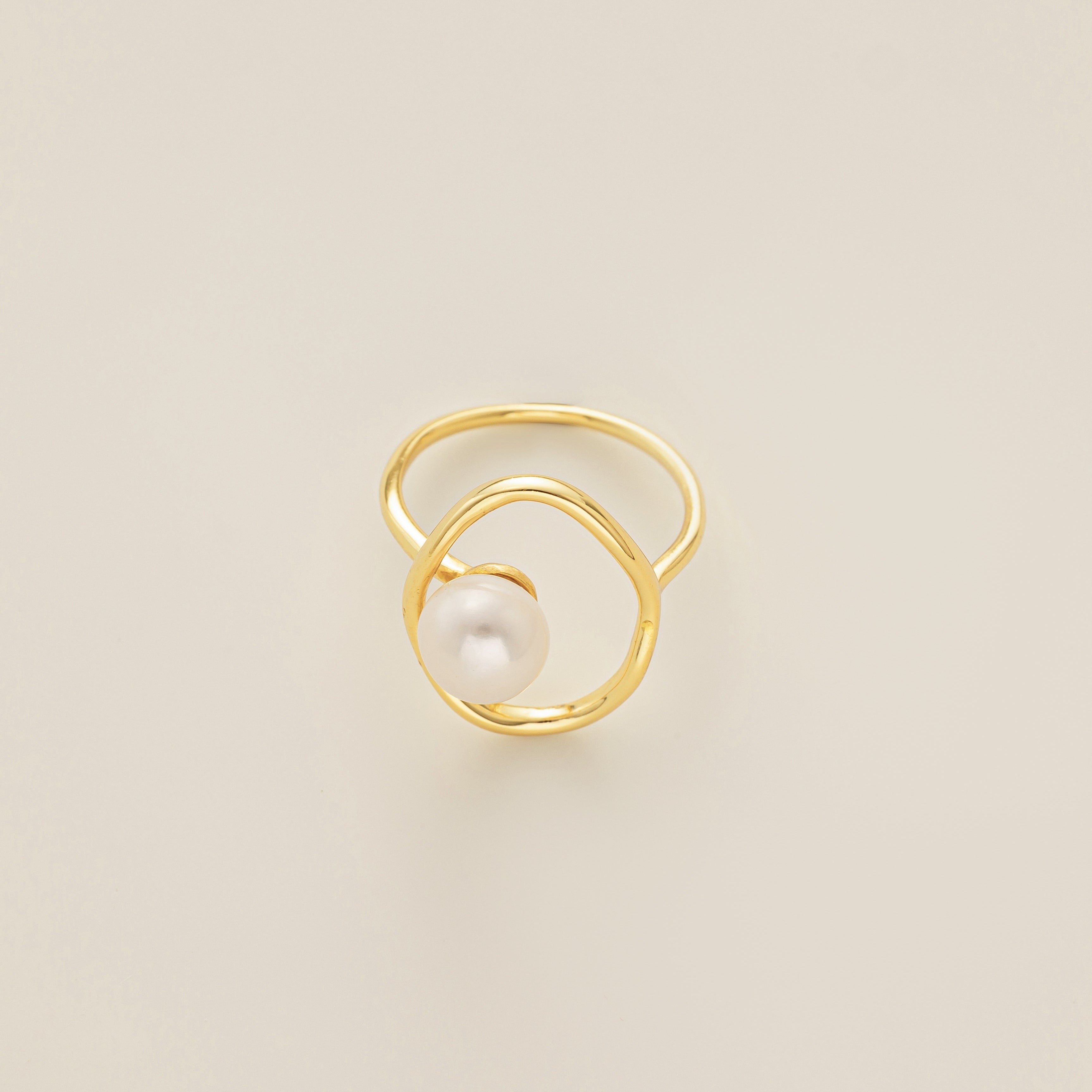 STMG Natural Baroque Pearl Ring