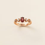 STMG Natural Garnet Adjustable Ring