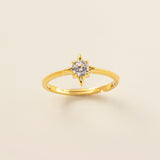 STMG Starburst Adjustable Ring in gold