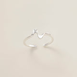 Wave Shape Adjustable Ring (S925)