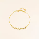 STMG Olive Leaf  Bracelet in gold