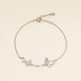 Triple-butterfly Bracelet (S925)