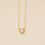 STMG Pearl Heart Necklace