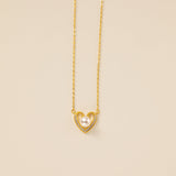 STMG Pearl Heart Necklace