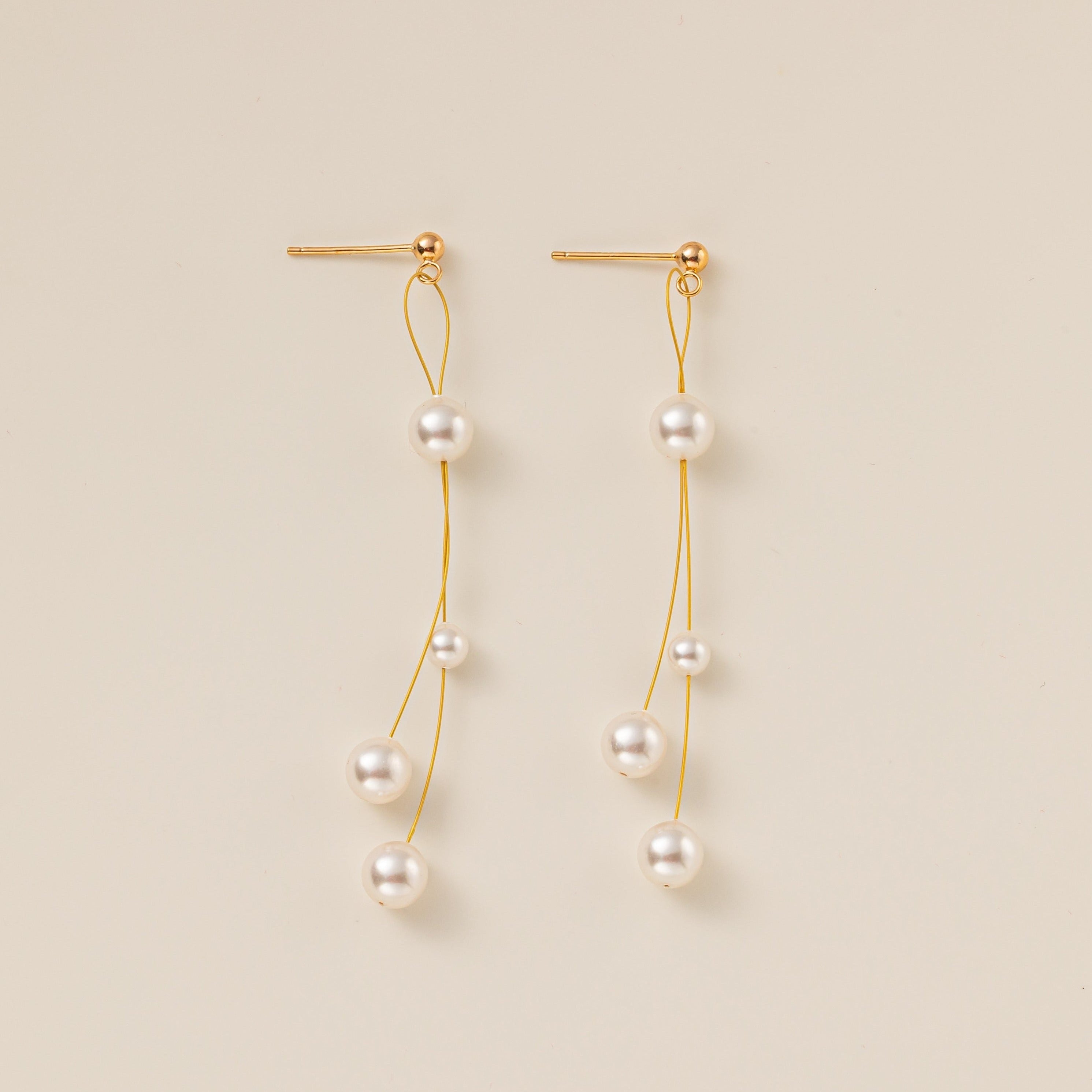 STMG Pearl Dangle Earrings