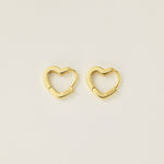 STMG Sweet Heart Hoops in gold