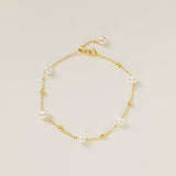 STMG Natural Bead Pearl Bracelet