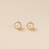 STMG Natural Pearl Stud Earrings