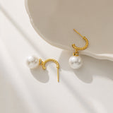 STMG Pearl Dangle Earrings