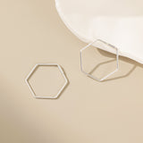 Geometric Hexagon Hoops