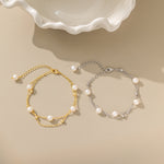 Duo Layer Natural Pearl Bracelet in 2 colours