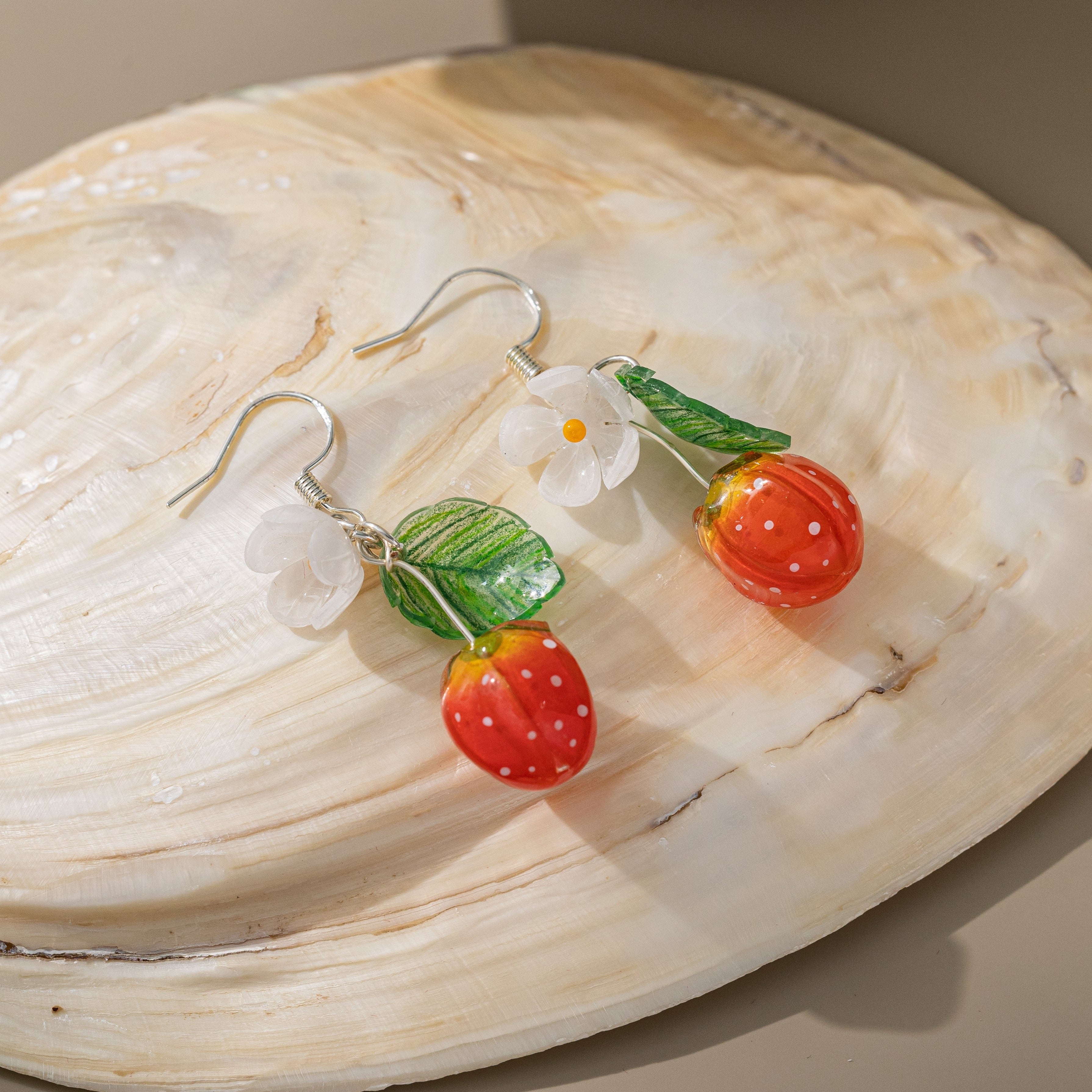 STMG Strawberry Dangle Earrings