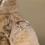 Duo Sweet Heart Adjustable Ring