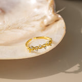 Vintage Style Wreath Ring (S925)