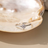 STMG Starburst Adjustable Ring in silver