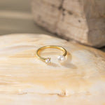 STMG Natural Pearl Adjustable Ring