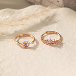 STMG Purple Amethyst Adjustable Ring in 2 styles