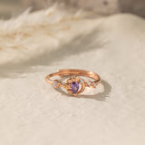 STMG Purple Amethyst Adjustable Ring