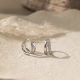 Duo-Layer CZ Hoops in silver