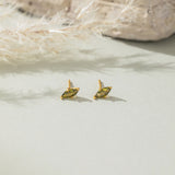 STMG Olive Green Stud Earrings 