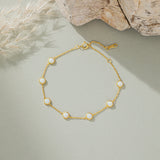 Bracelet opale de feu blanche (S925)