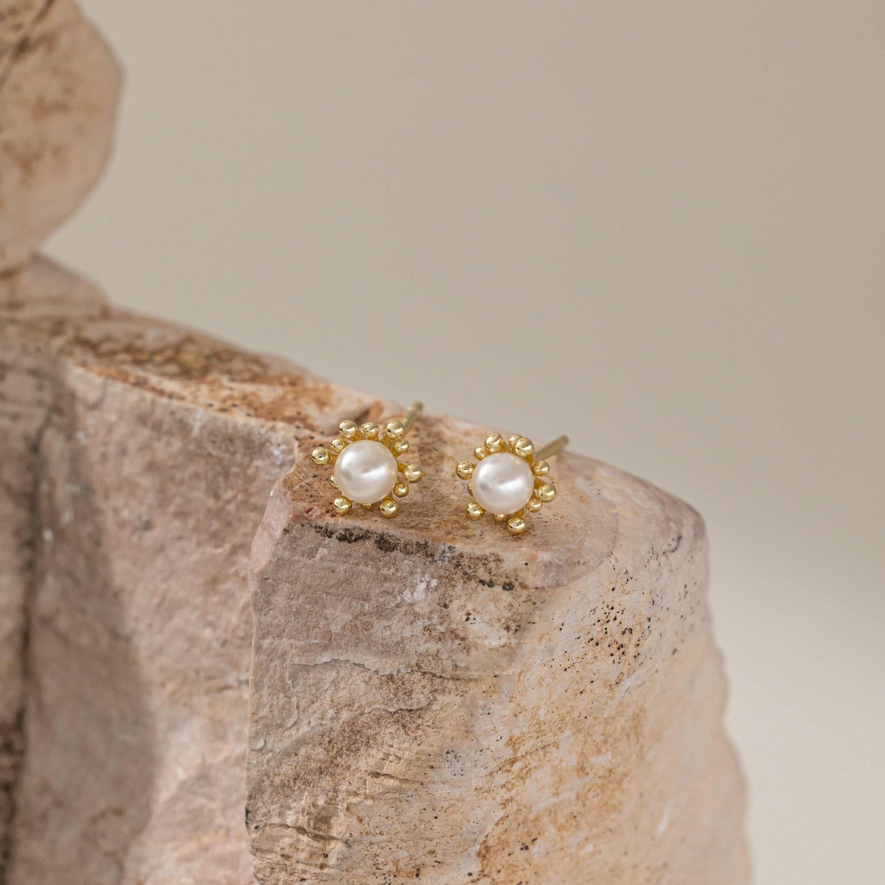 STMG Tiny Pearl Stud Earrings