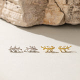 STMG Olive Leaf Stud Earrings in 2 colours