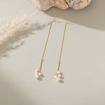 STMG Pearls Dangle Threader Earrings