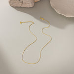 STMG Minimalist Snake Chain Necklace in gold