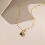 STMG Sapphire Vintage Style Necklace