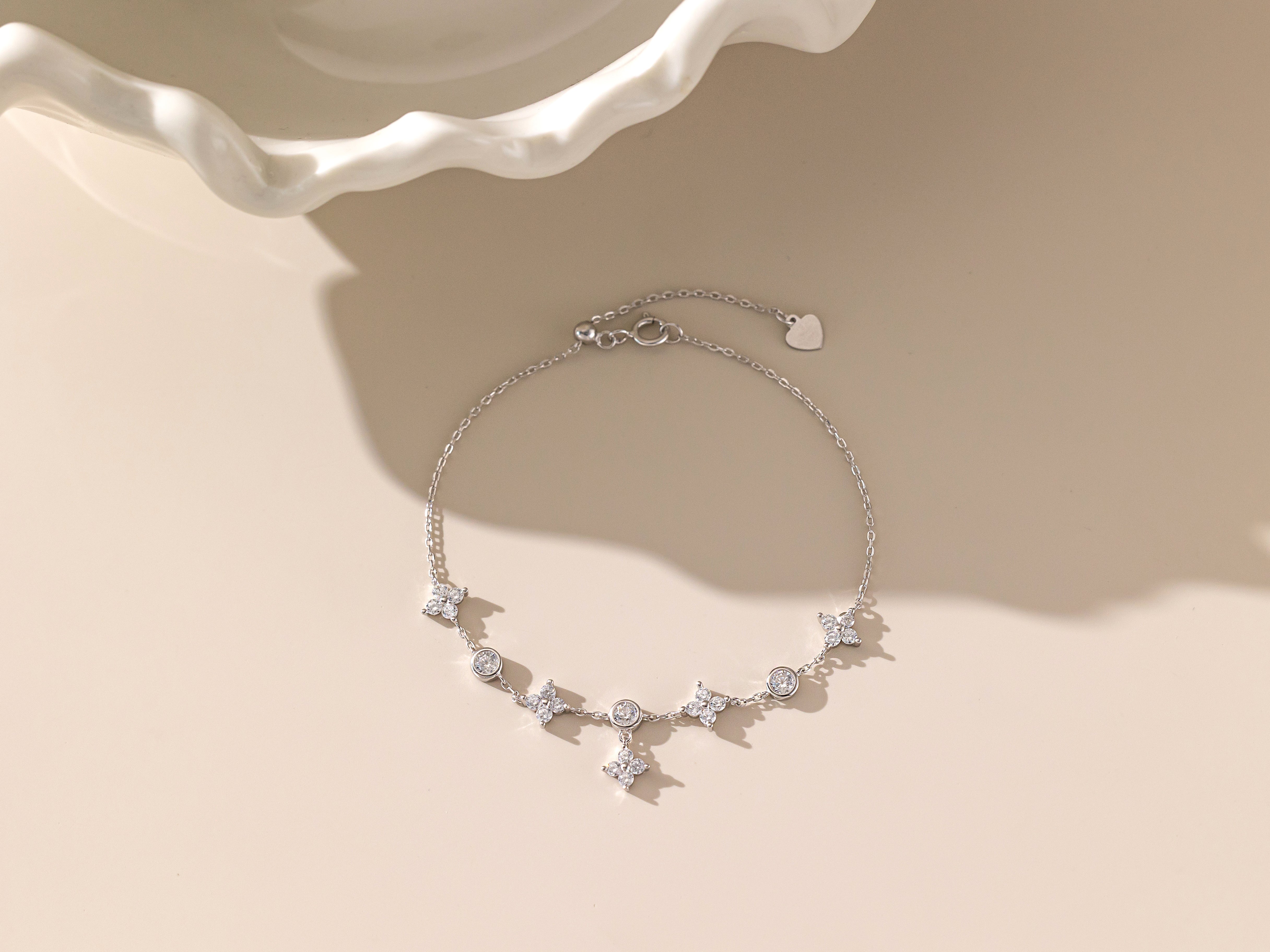 4-Leaf Clover Bracelet silver product picture