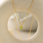 STMG Natural Peridot Necklace