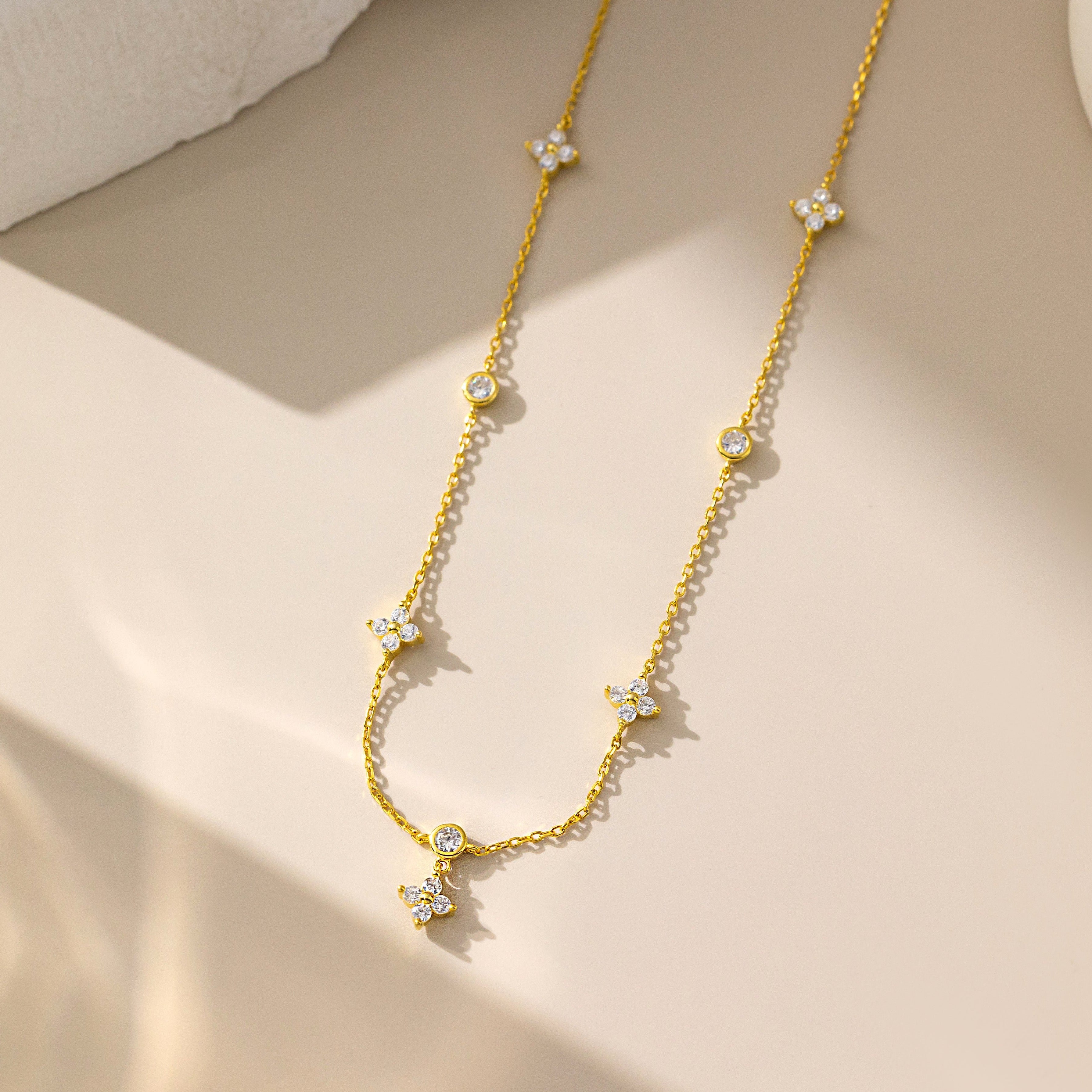 4-Leaf Clover Necklace in gold