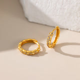 Twisted Circle Pave Hoops (S925)