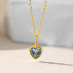 Blue Sweet Heart Necklace