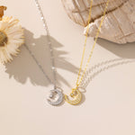 STMG Star on Crescent Moon Necklace in 2 colours