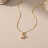 STMG Natural Quartet Freshwater Pearl Necklace