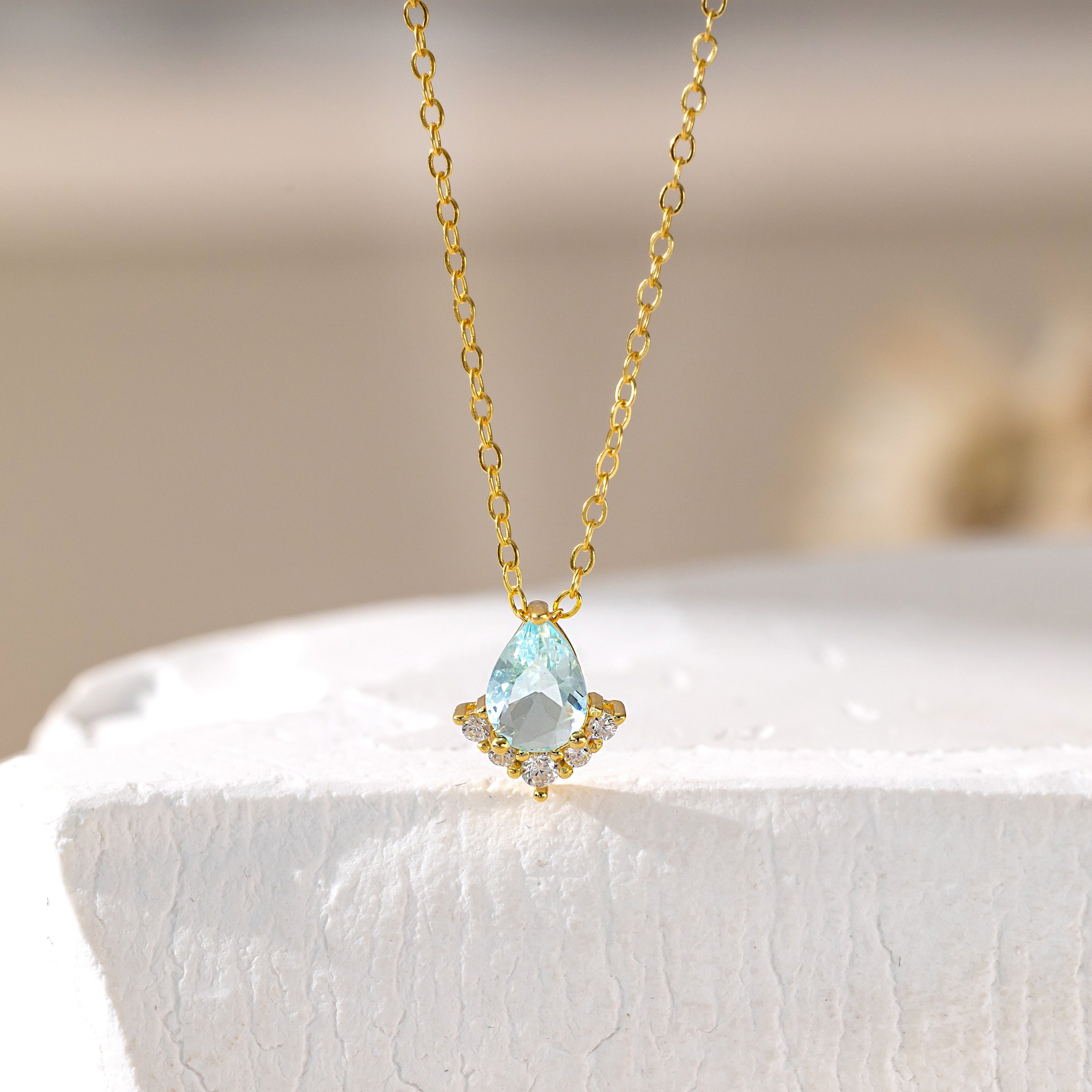 STMG Sky Blue Crystal Necklace