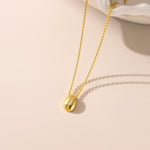 Coffee Bean Necklace in gold