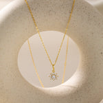 STMG Sunflower Necklace in gold