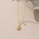 STMG Snowflake Necklace in gold