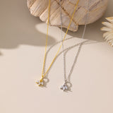 STMG Tiny Leaf Necklace in 2 colours