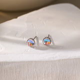 STMG Moonstone Stud Earrings in silver