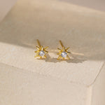 STMG Star Stud Earrings in gold