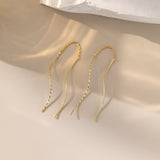 Boucles d’oreilles Wave Dangle Threader (S925)