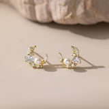 STMG Pearl Crescent Moon Stud Earrings